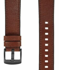 Platinum™ - Horween Leather Band for Apple Watch 42, 44, 45mm (Series 1-8) and Apple Watch Ultra 49mm - Bourbon
