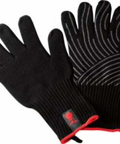 Weber - Black Premium BBQ Glove Set (Large/X-Large) - Black