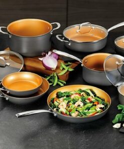 Gotham Steel - Hard Anodized 13-Piece Cookware Set - Copper