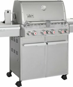 Weber - Summit S-470 4-Burner Propane Gas Grill - Stainless Steel