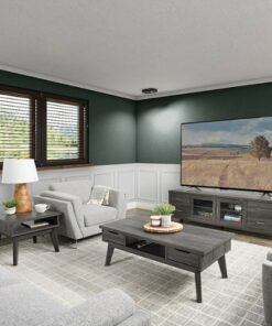 CorLiving - Hollywood Coffee Table - Dark Gray