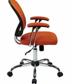 OSP Home Furnishings - Juliana Task Chair with Mesh Fabric Seat - Orange