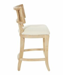 OSP Home Furnishings - Alaina 26" Counter Stool in Fabric with Coastal Wash - Linen