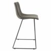 OSP Home Furnishings - Nash 26" Counter Stool in Faux Leather 2/CTN - Charcoal