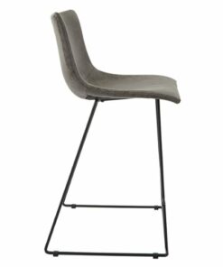 OSP Home Furnishings - Nash 26" Counter Stool in Faux Leather 2/CTN - Charcoal