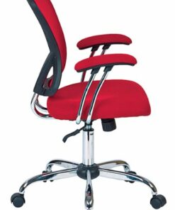 OSP Home Furnishings - Juliana Task Chair with Mesh Fabric Seat - Red