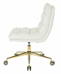 OSP Home Furnishings - Legacy Office Chair in Deluxe Faux Leather - White