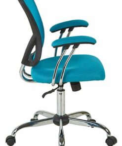 OSP Home Furnishings - Juliana Task Chair with Mesh Fabric Seat - Blue