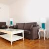 Elegant Designs - 2 Pack Modern Leather Table Lamps with White Fabric Shades - Teal