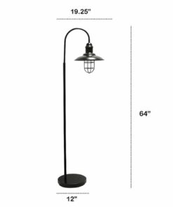 Lalia Home - Modern Farmhouse 1 Light Floor Lamp, Restoration Bronze
