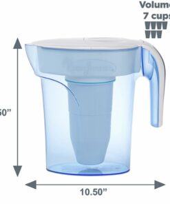 ZeroWater - 7 Cup Ready-Pour Filtration Pitcher - blue