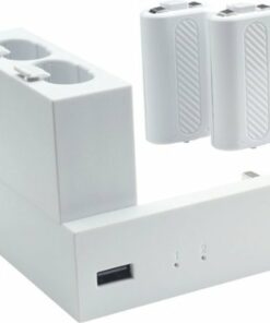 Insignia™ - Side Dock Dual Battery Charger for Xbox Series S - White