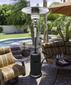 AZ Patio Heaters - Outdoor Patio Heater - Hammered Silver 0