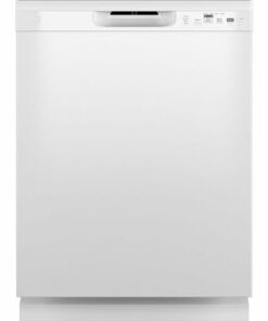 GE - Front Control Built-In Dishwasher with 59 dBA - White 0
