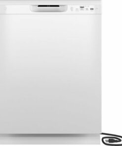 GE - Front Control Built-In Dishwasher with 59 dBA - White 1