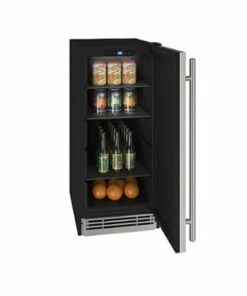 U-Line - 1 Class 3.1 cu ft Compact Refrigerator - Stainless steel