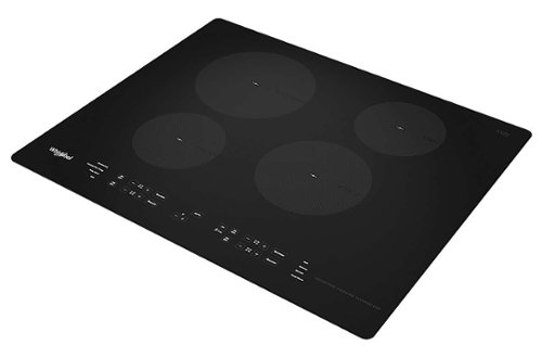 Whirlpool - 24" Built-In Electric Induction Cooktop with 4 Elements with Small Space - Black