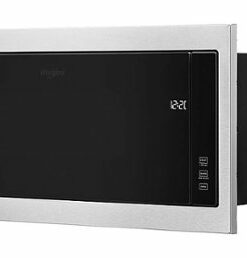 Whirlpool - 1.1 Cu. Ft. Built-In Microwave with Slim Trim Kit - Stainless steel