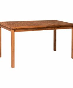 Walker Edison - Everest Acacia Wood Outdoor Dining Table - Brown