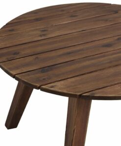 Walker Edison - Camden Acacia Wood Outdoor Coffee Table - Dark Brown