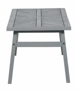 Walker Edison - Windsor Acacia Wood Outdoor Coffee Table - Grey Wash