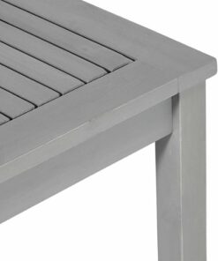 Walker Edison - Patio Outdoor Cypress Acacia Wood Dining Bench - Grey Wash