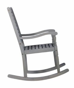 Walker Edison - Cypress Deep Seated Rocking Chair - Grey Wash