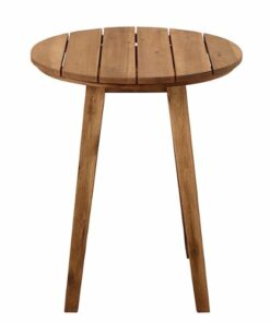 Walker Edison - Camden Acacia Wood Outdoor Side Table - Brown