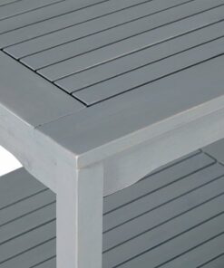 Walker Edison - Cypress Acacia Wood Outdoor Coffee Table - Grey Wash