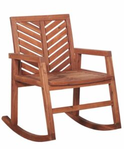Walker Edison - Windsor Rocking Chair - Brown