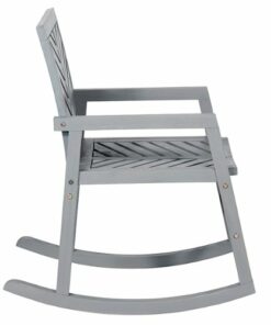 Walker Edison - Windsor Rocking Chair - Grey Wash