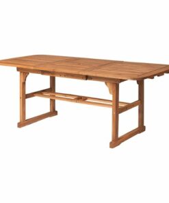 Walker Edison - Cypress Acacia Wood Outdoor Dining Table - Brown