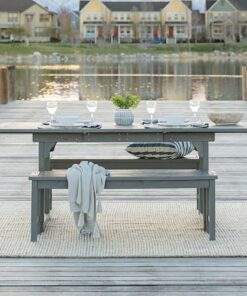 Walker Edison - 3-Piece Classic Outdoor Patio Dining Set