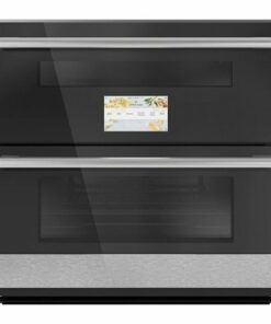 Café - 30" Built-In Double Electric Convection Wall Oven with Built-In Wi-FI - Platinum Glass