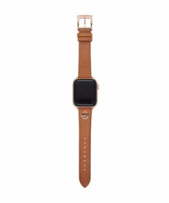 Michael Kors - Logo Charm Luggage Leather 38/40mm Band for Apple Watch®