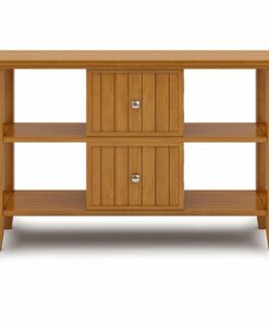 Simpli Home - Acadian SOLID WOOD 48 inch Wide Transitional Console Sofa Table in - Light Golden Brown