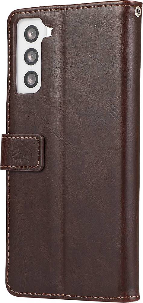 SaharaCase - Folio Wallet Case for Samsung Galaxy S21 5G - Brown