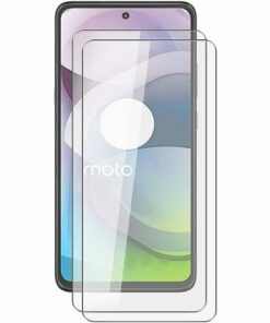 SaharaCase - Ultra Strong+ ZeroDamage HD Glass Screen Protector for Motorola One 5G Ace (2021) - Clear