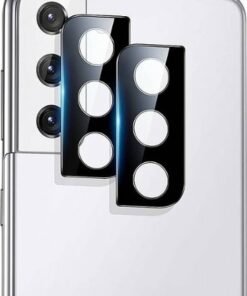 SaharaCase - FlexiGlass Camera Lens Protector for Samsung Galaxy S21+ 5G (2-Pack) - Black