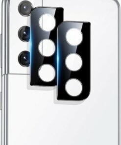 SaharaCase - FlexiGlass Camera Lens Protector for Samsung Galaxy S21 5G (2-Pack) - Black
