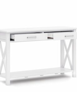 Simpli Home - Kitchener Console Sofa Table - White