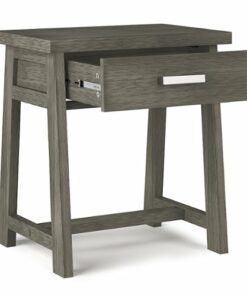 Simpli Home - Sawhorse Bedside Table - Farmhouse Grey