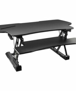 Mount-It! -  Extra-Wide Height Adjustable Standing Desk Converter - Black