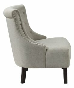 OSP Home Furnishings - Evelyn Tufted Chair in Fabric - Linen