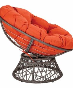 OSP Home Furnishings - Papasan Chair - Orange