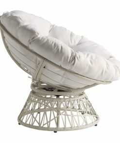 OSP Home Furnishings - Papasan Chair - White 0