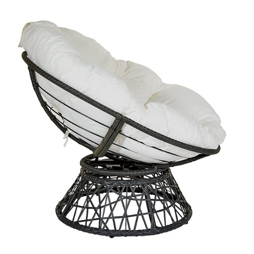 OSP Home Furnishings - Papasan Chair - White 1