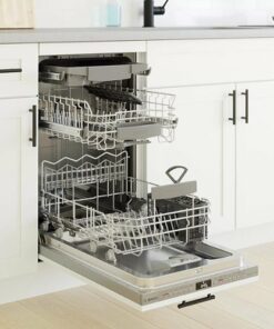 Bosch - 800 Series 18" Top Control Smart Built-In Dishwasher with 3rd Rack and 44 dBA - Custom Panel Ready