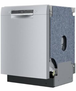 Bosch - 300 Series 24" Front Control Smart Built-In Dishwasher with 3rd Rack and 46 dBA - Silver