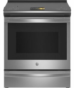GE Profile - 5.3 Cu. Ft. Slide-In Electric Induction True Convection Range with No Preheat Air Fry and WiFi - Stainless steel 1